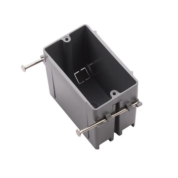 Plastic Switch/Outlet Boxes, New Work 1 Gang, 23 cu. in. (100-Pack)
