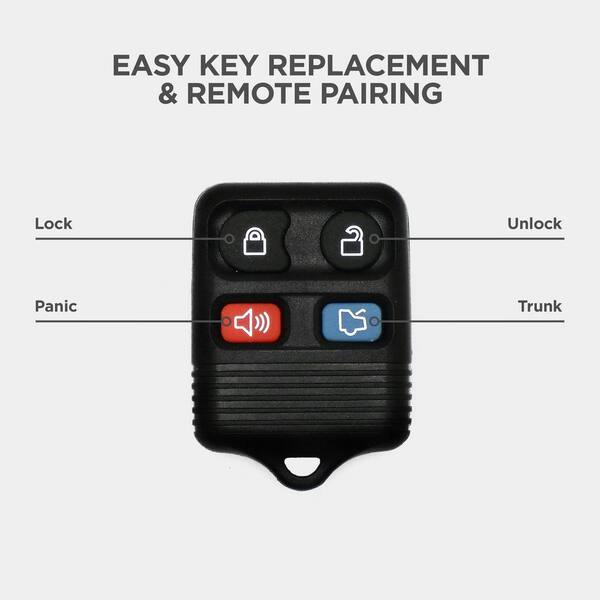 2 Ford 40 Bit Remote Keyless Entry Transmitters – Uncut Blade, 4 Button, Tested