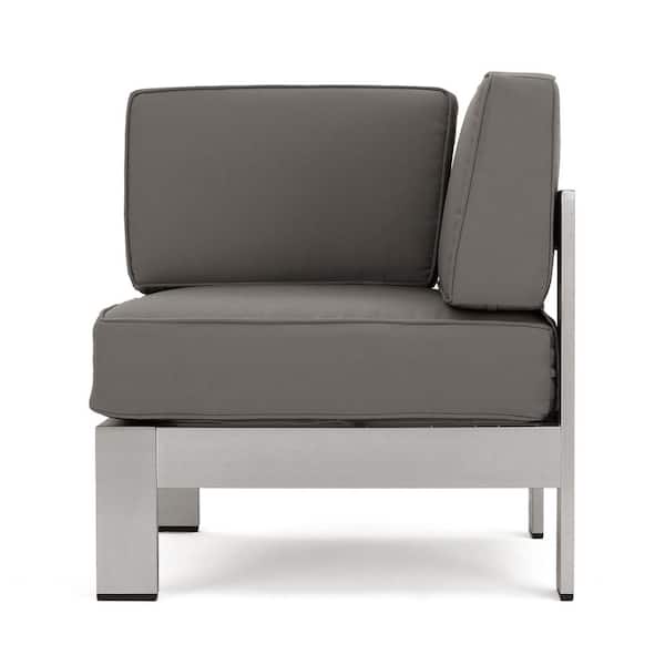 Cape Coral 8-Piece Aluminum Patio Conversation Set with Khaki Cushions