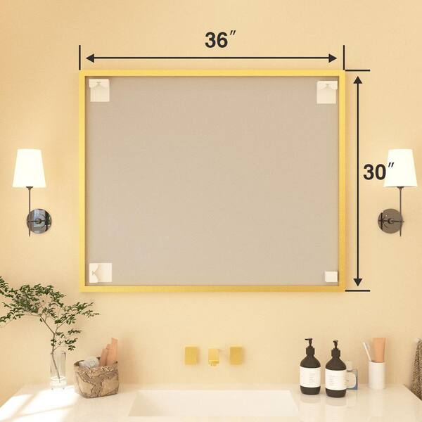 Sylanor Tsuki 36 in. W x 30 in. H Rectangular Aluminum Framed Wall