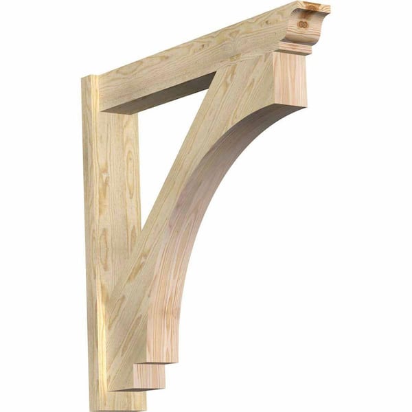 Ekena Millwork 6 in. x 36 in. x 36 in. Imperial Traditional Rough Sawn Douglas Fir Outlooker