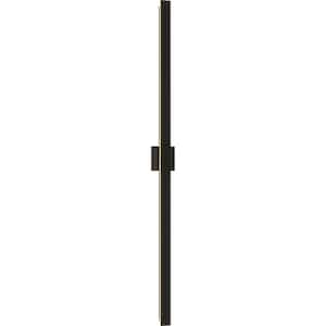 Matte Black Contemporary Hardwired Extra Large Outdoor Wall Sconce Light LED