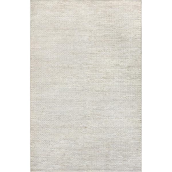 RUGS USA Lauren Liess Helga Casual Jute Off White 5 Ft. X 8 Ft. Area ...