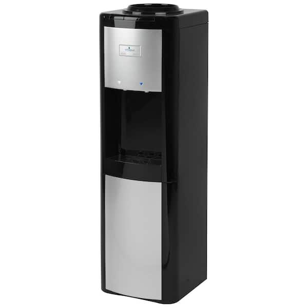VITAPUR VWD266BLP 3-5 Gal. ENERGY STAR Room/Cold Temperature Top Load Water Cooler Dispenser w/ Adjustable Cold Thermostat Black/Platinum - 3
