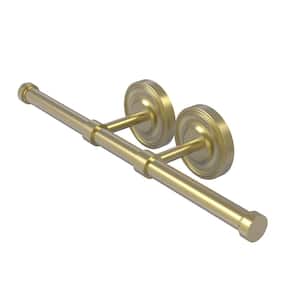 Prestige Regal Collection Double Post 2-Roll Toilet Paper Holder in Satin Brass