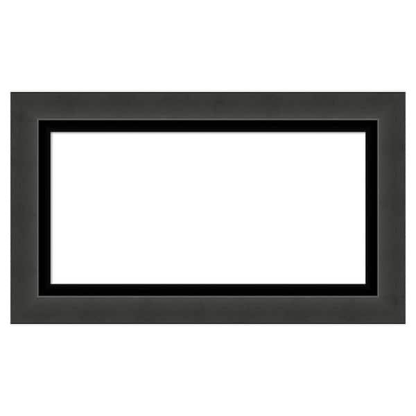 Amanti Art Tuxedo Black 29 in. x 17 in. Polystyrene Framed Dry Erase Magnetic Memo Board