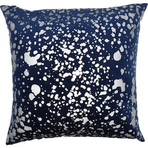 Luminescence Navy 18 in. x 18 in. Throw Pillow
