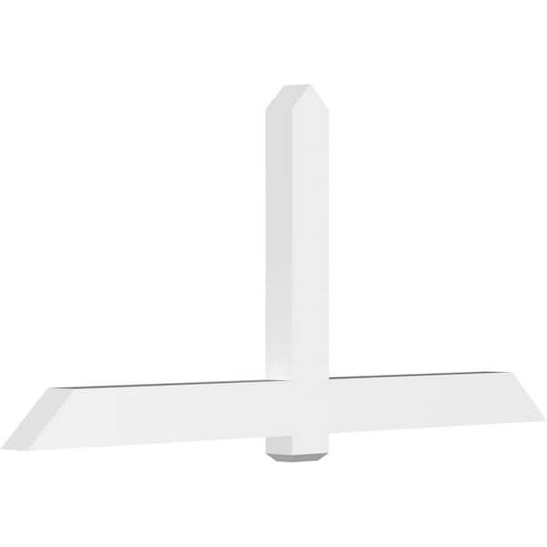 Ekena Millwork Eugene 84 in. W x 38.5 in. H x 4 in. D Signature Polyurethane Bracket