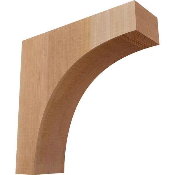 Ekena Millwork 3-1/2 in. x 12 in. x 12 in. Western Red Cedar Huntington Smooth Corbel