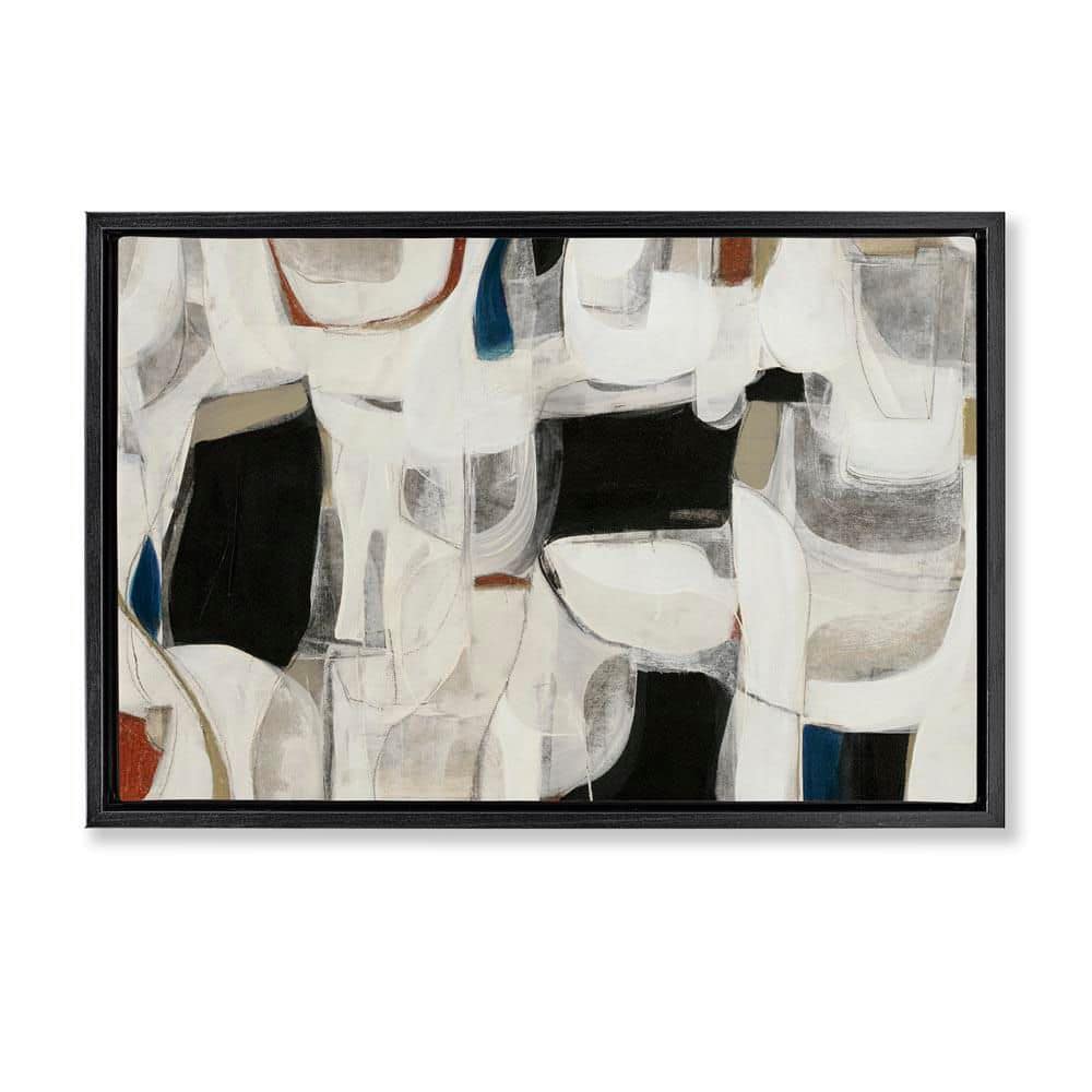 Dynamic Earthy Shapes by Kippi Leonard Black Floater Frame Abstract Graphic Art Print 17 in. x 25 in. price history on PriceWatchPro