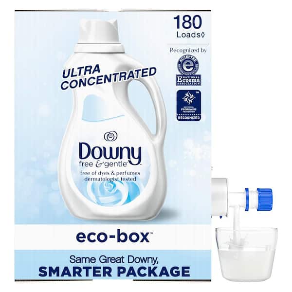 Downy Ultra Eco Box 105 oz. Free and Gentle Liquid Fabric Softener (180-Loads)
