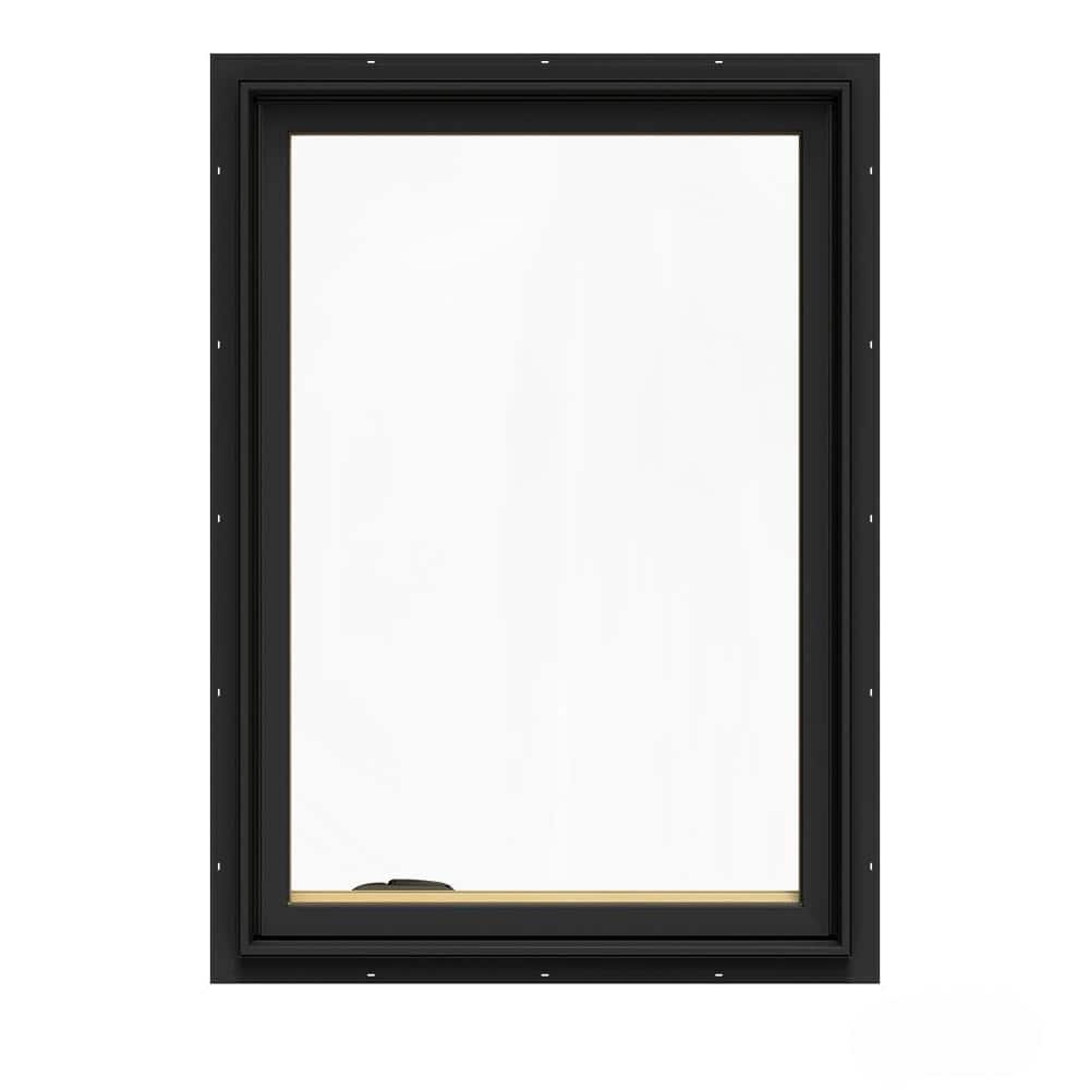 JELD-WEN 24.75 in. x 40.75 in. W-2500 Series Bronze Painted Clad Wood ...