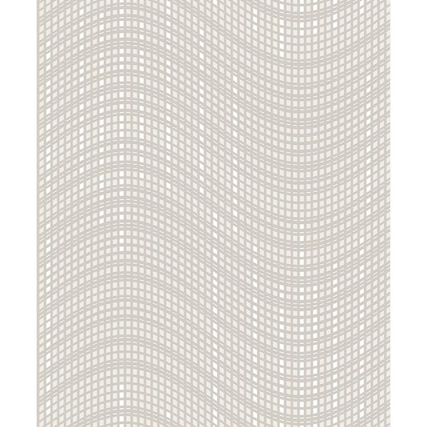 Advantage Prudence Cream Wave Paper Strippable Wallpaper (Covers 57.8 sq. ft.)