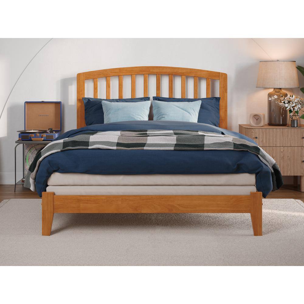 Richmond Full Light Toffee Solid Wood Mission Bed Frame