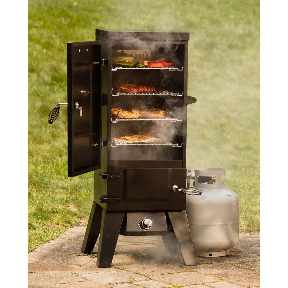 Cuisinart 36" Black Stainless Steel Vertical Gas Smoker