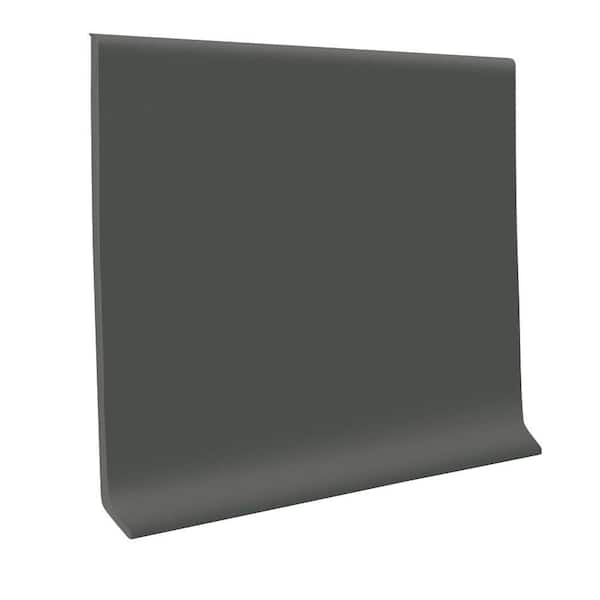 ROPPE Charcoal 4 in. x 1/8 in. x 48 in. Vinyl Wall Cove Base (30-Pieces)