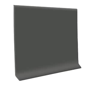 Pinnacle Rubber Charcoal 4 in. x 1/8 in. x 48 in. Wall Cove Base (30-Pieces)