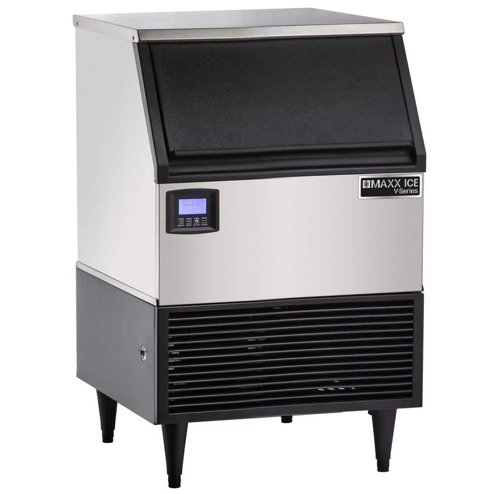 V-Series Self Contained 200 lbs. Full Dice Ice Machine with 75 lbs. Built i
