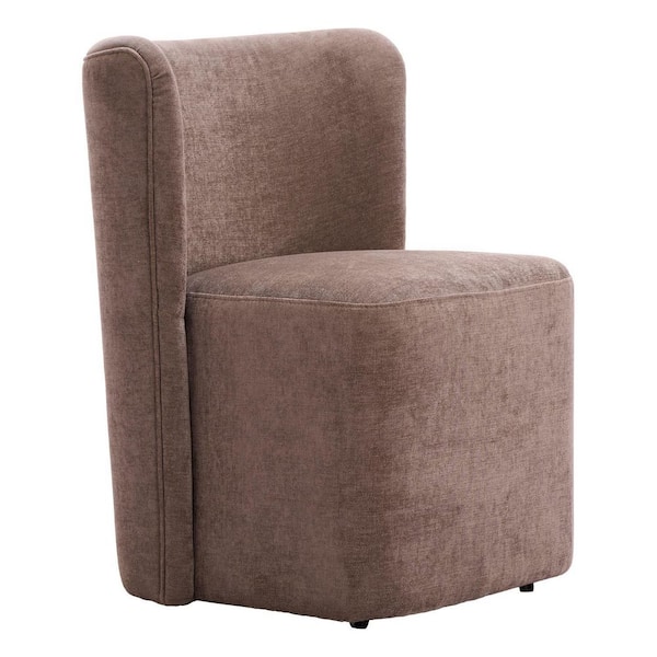 30.3 in.H Taupe Solid High Back Armless Dining Chair (Set of 2)