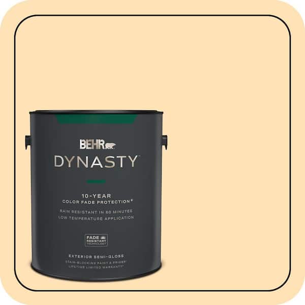 BEHR DYNASTY 1 gal. #CE-04 Peach of Mind Semi-Gloss Exterior Stain-Blocking Paint & Primer