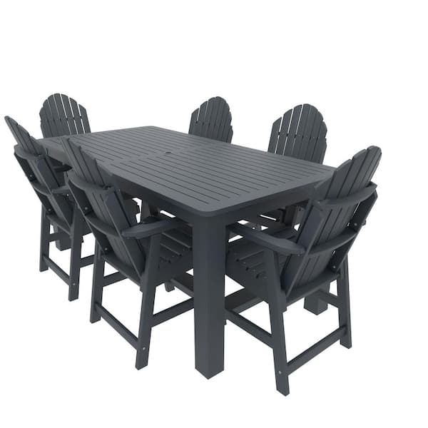 Unbranded Muskoka 7-Pieces Recycled Plastic Outdoor Counter Dining Set