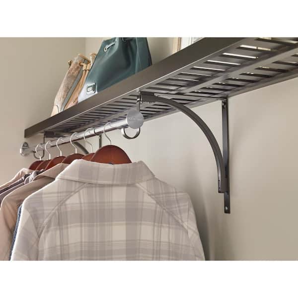 72 in. W Chrome Steel Adjustable Hanging Closet Rod