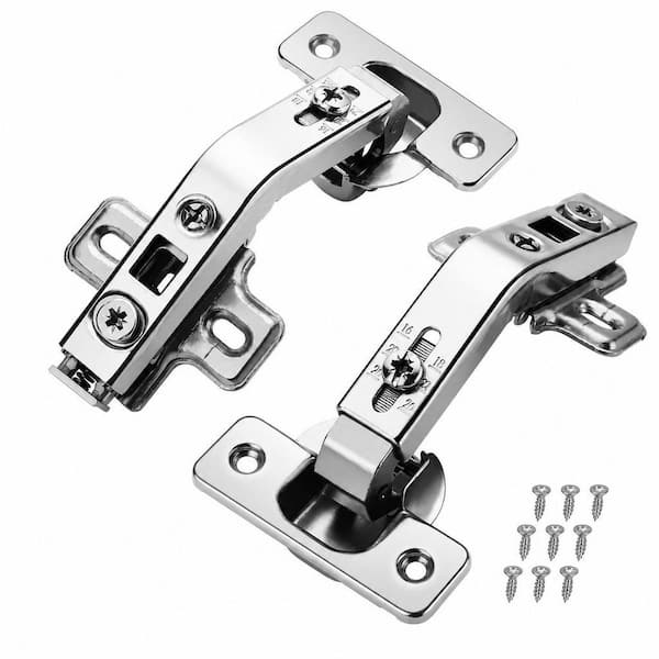 2 Pack 135° Lazy Susan Hinge, Full Overlay Concealed for Corner Kitchen Cabinet Replacement Hardware, Cupboard Folded