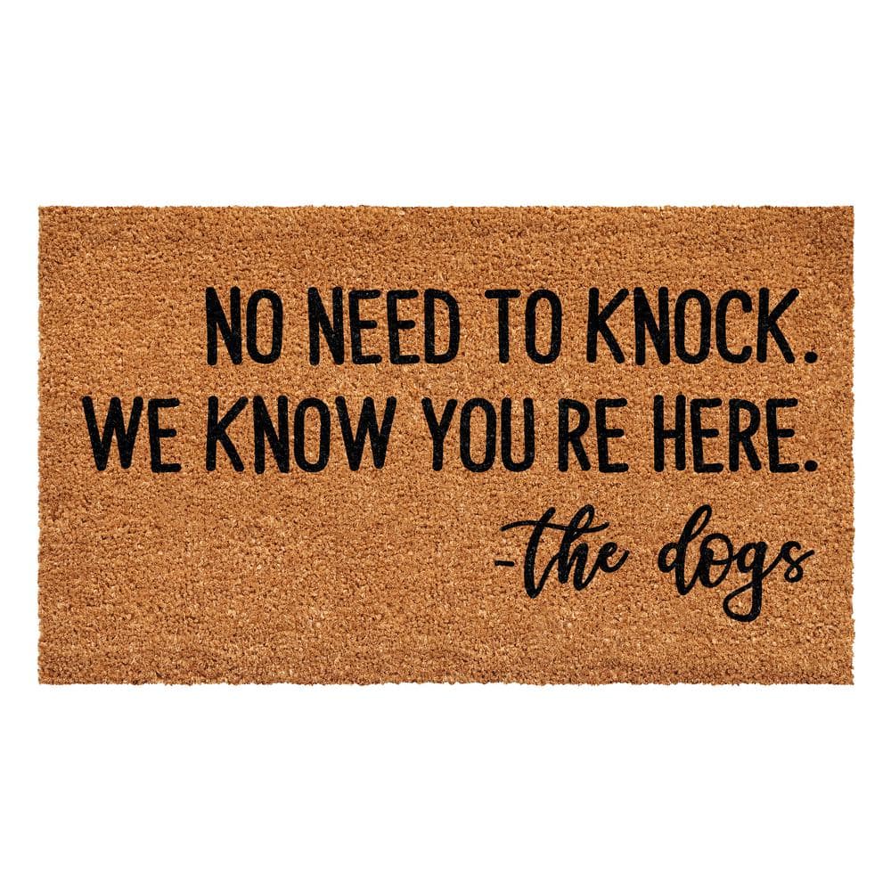 No Need To Knock We Know You're Here 24 in. x 36 in. Door Mat price history on PriceWatchPro