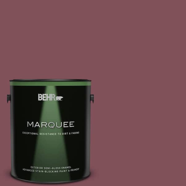 BEHR MARQUEE 1 gal. Home Decorators Collection #HDC-CL-02 Fine Burgundy Semi-Gloss Enamel Exterior Paint & Primer