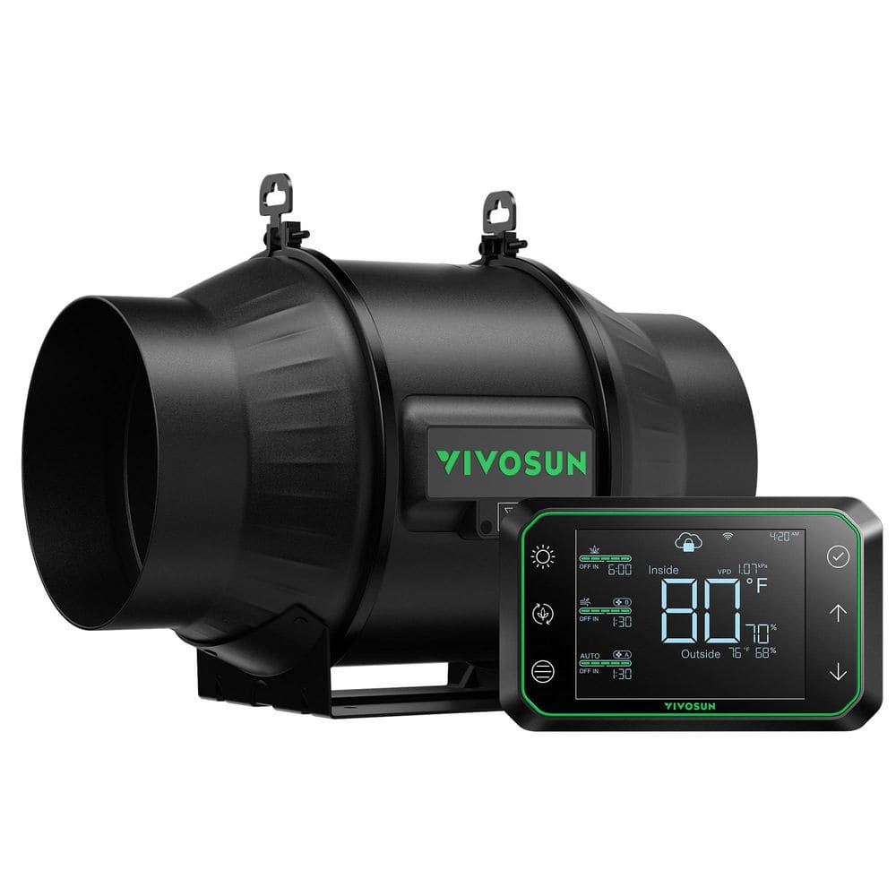 AeroZesh T6 408 CFM Inline Duct Fan with E42A Temperature Humidity WiFi-Controller price history on PriceWatchPro