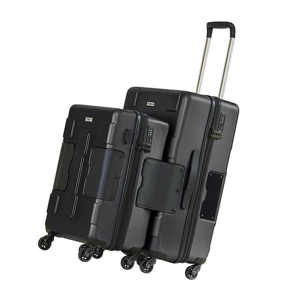 TACH V3 Black Connectable 2-Piece Hard Shell Luggage Set with Spinners