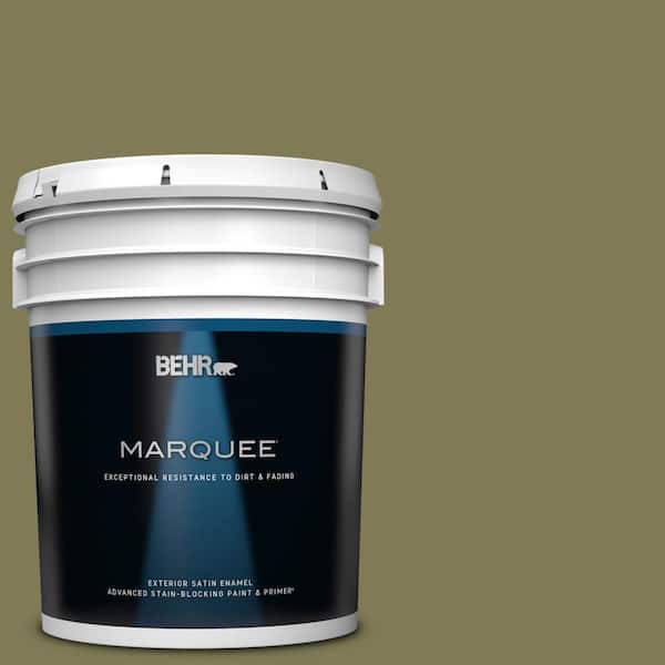 BEHR MARQUEE 5 gal. Home Decorators Collection #HDC-AC-17 Meadowland Satin Enamel Exterior Paint & Primer