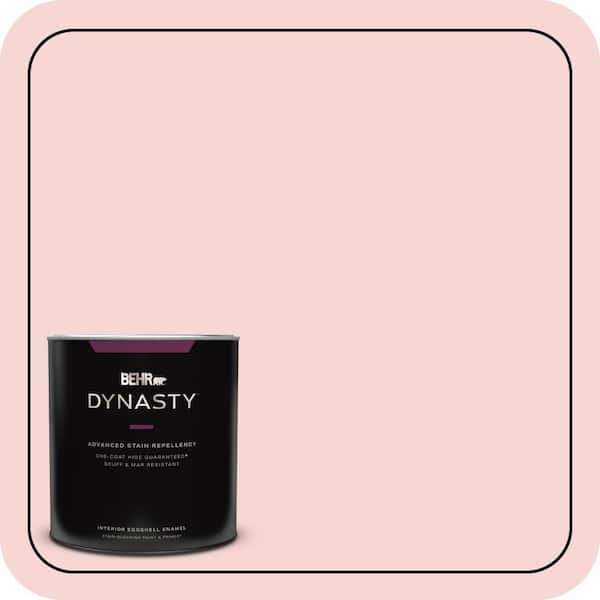 BEHR DYNASTY 1 qt. #M160-1 Cupcake Pink Eggshell Enamel Interior Stain-Blocking Paint & Primer