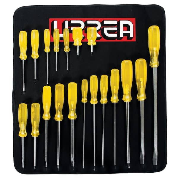 Cabinet, Phillips, & Flat Tips Screwdriver Set (19-Piece)