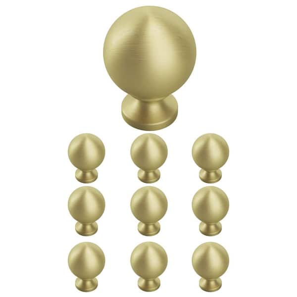 Liberty (10-Pack) Orb 1-3/16 in. (30 mm) Modern Gold Round Cabinet Knob