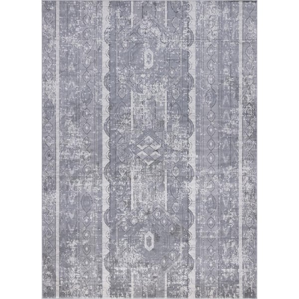 Portland Depoe Gray 10 ft. x 14 ft. Area Rug