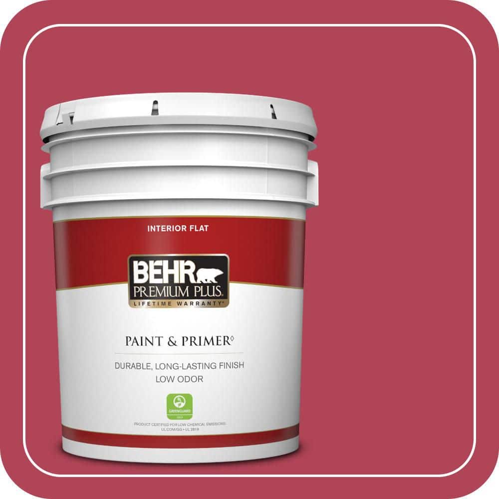 5 gal. #130B-7 Cherry Wine Flat Low Odor Interior Paint & Primer price history on PriceWatchPro