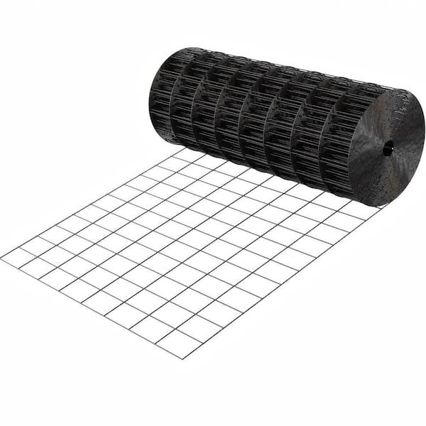 Hardware Cloth 24 in. x 25 ft., 2 x 3 in. Mesh 16 Gauge Galvanized Wire Mesh Roll, Weather-Resistant Vinyl Coated Garden