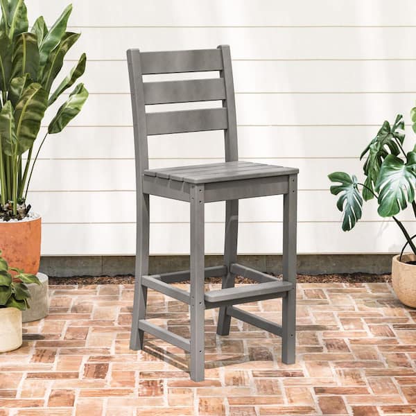 Grant Park Bar Side Chair in Slate Grey
