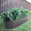 VEIKOUS Dark Gray Galvanized Steel Raised Garden Bed 9-in-1 Planter Box Outdoor, 96 in. L x 24 in. W x 17 in. H PG0102-07GY-2
