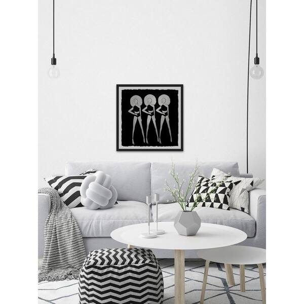 Unbranded 12 in. H x 12 in. W Black Summer" by Marmont Hill Framed Wall Art