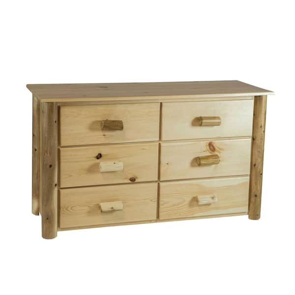 HomeRoots Shelly 6-Drawer Clear Chest of Drawers ( 32 in. X 55.5 in. X 20 in. )