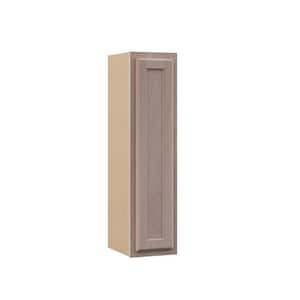 9 in. W x 12 in. D x 36 in. H Assembled Wall Kitchen Cabinet in Unfinished with Recessed Panel