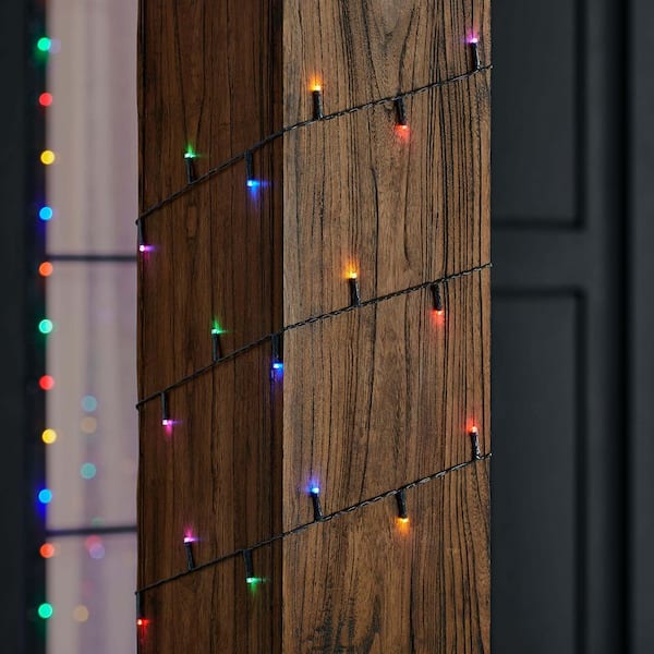 100 Count Muli Colored Micro LED Lights with Timer - Battery Operated