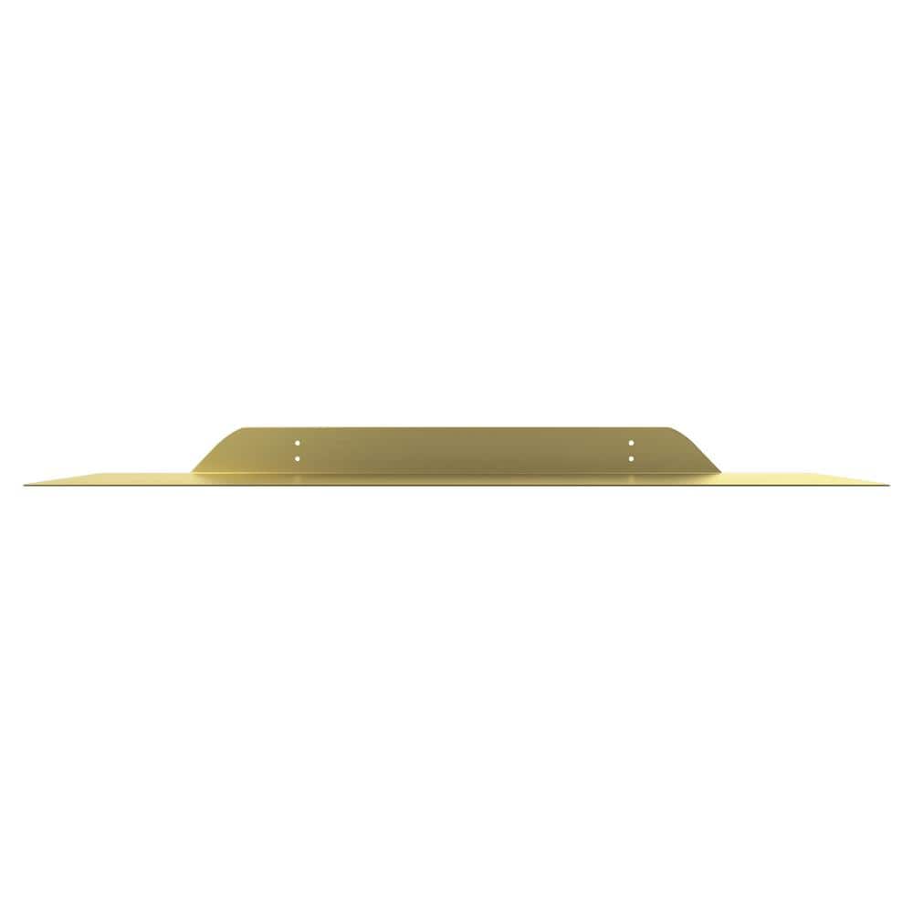 Sammy 6 in. x 36 in. x 1.75 in. Gold Iron Floating Shelf