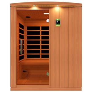 Madrid Elite 3-Person Indoor Ultra Low EMF FAR Infrared Home Sauna