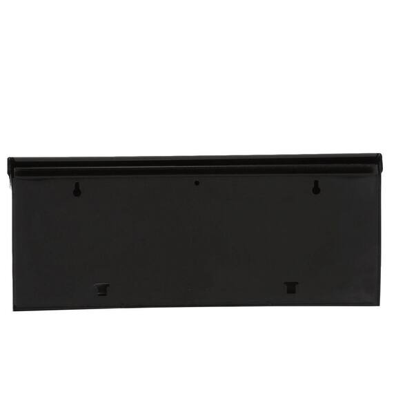 Gibraltar Mailboxes Townhouse Black, Small, Steel, Horizontal