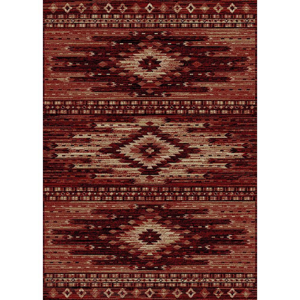 Lodge King Diamond Head Red 2 ft. x 4 ft. Area Rug price history on PriceWatchPro