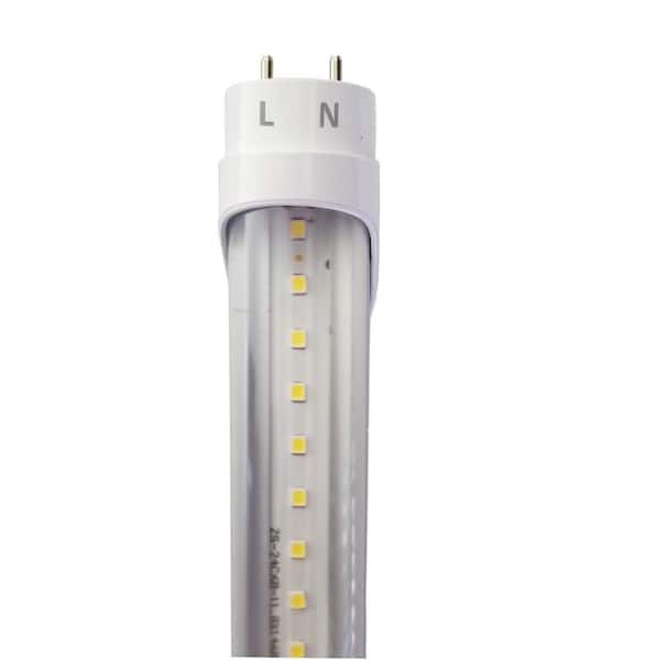 Clear Lens Linear Led Light Bulb, T8 Led Light Fixtures Home Depot