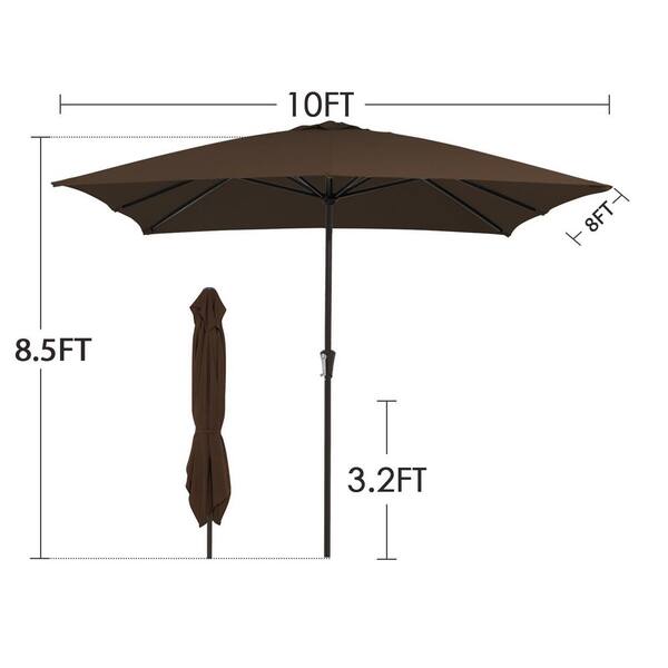 big r patio umbrellas Bigroof 15ft Double-Sided Umbrella Twin Extra Large Umbrella with Crank Handle & Umbrella Base Beige resistant steel frame and durable 8 The 3 Best Patio Umbrellas